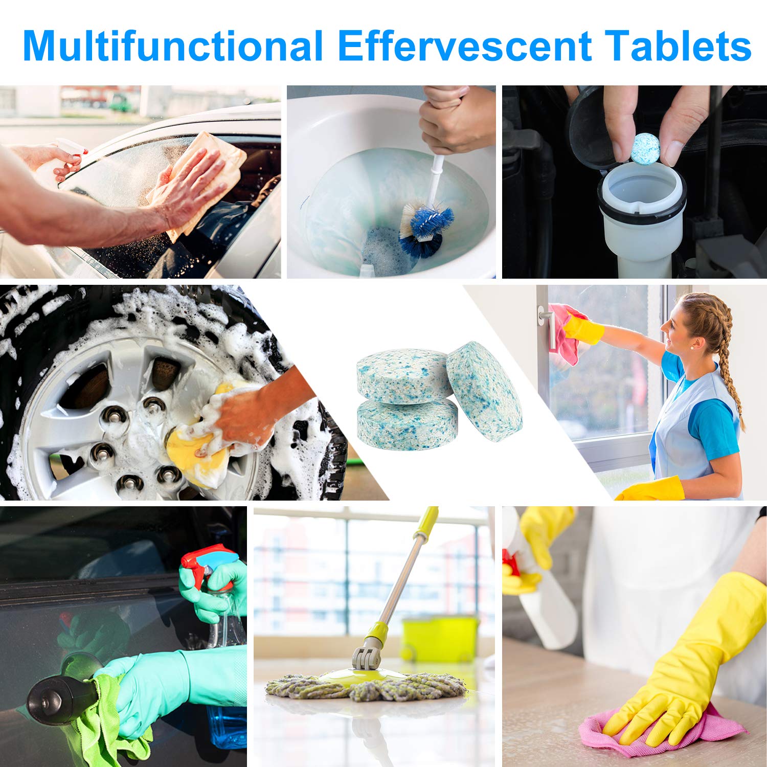 Autodeco glass washer pieces for effective surface cleaning.
