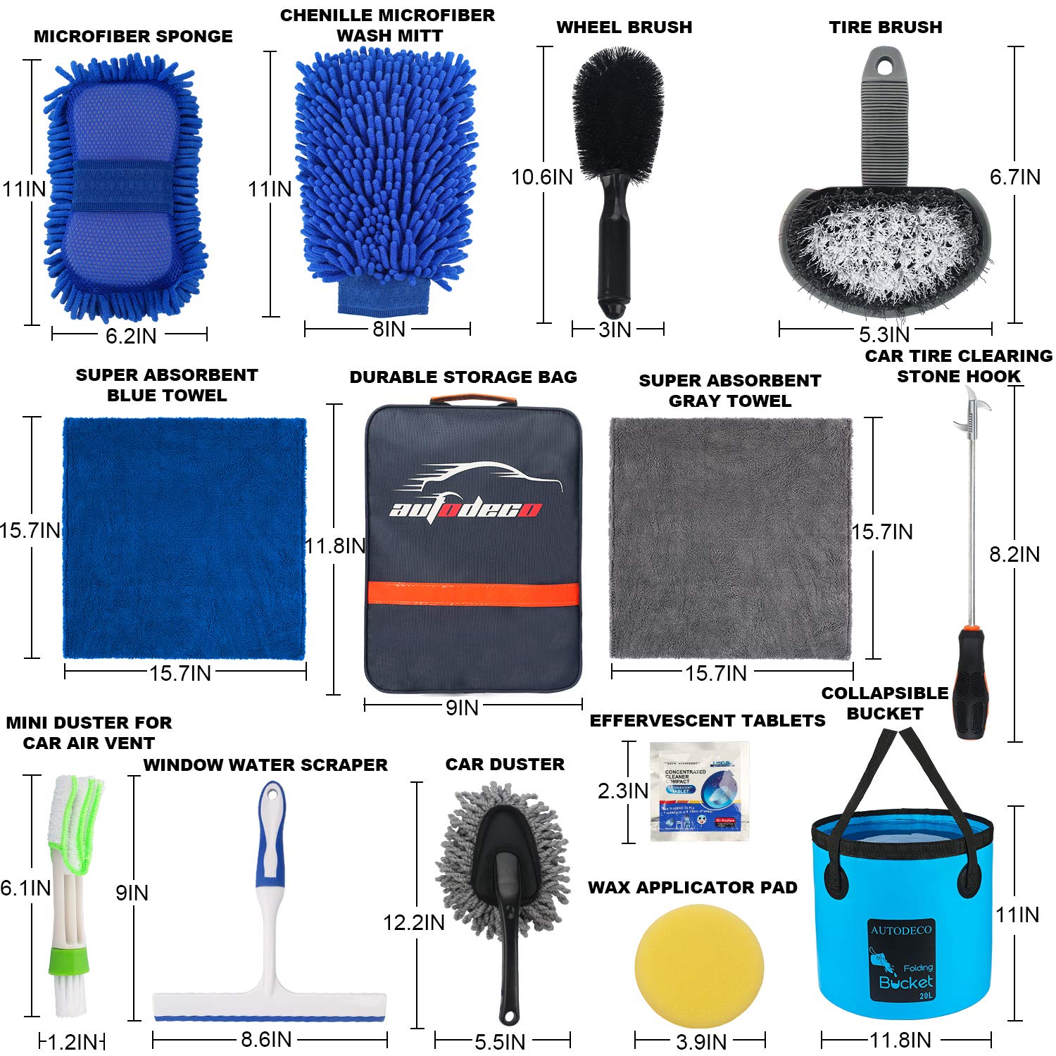 AUTODECO mini duster reaches tight air vents for dust-free interiors