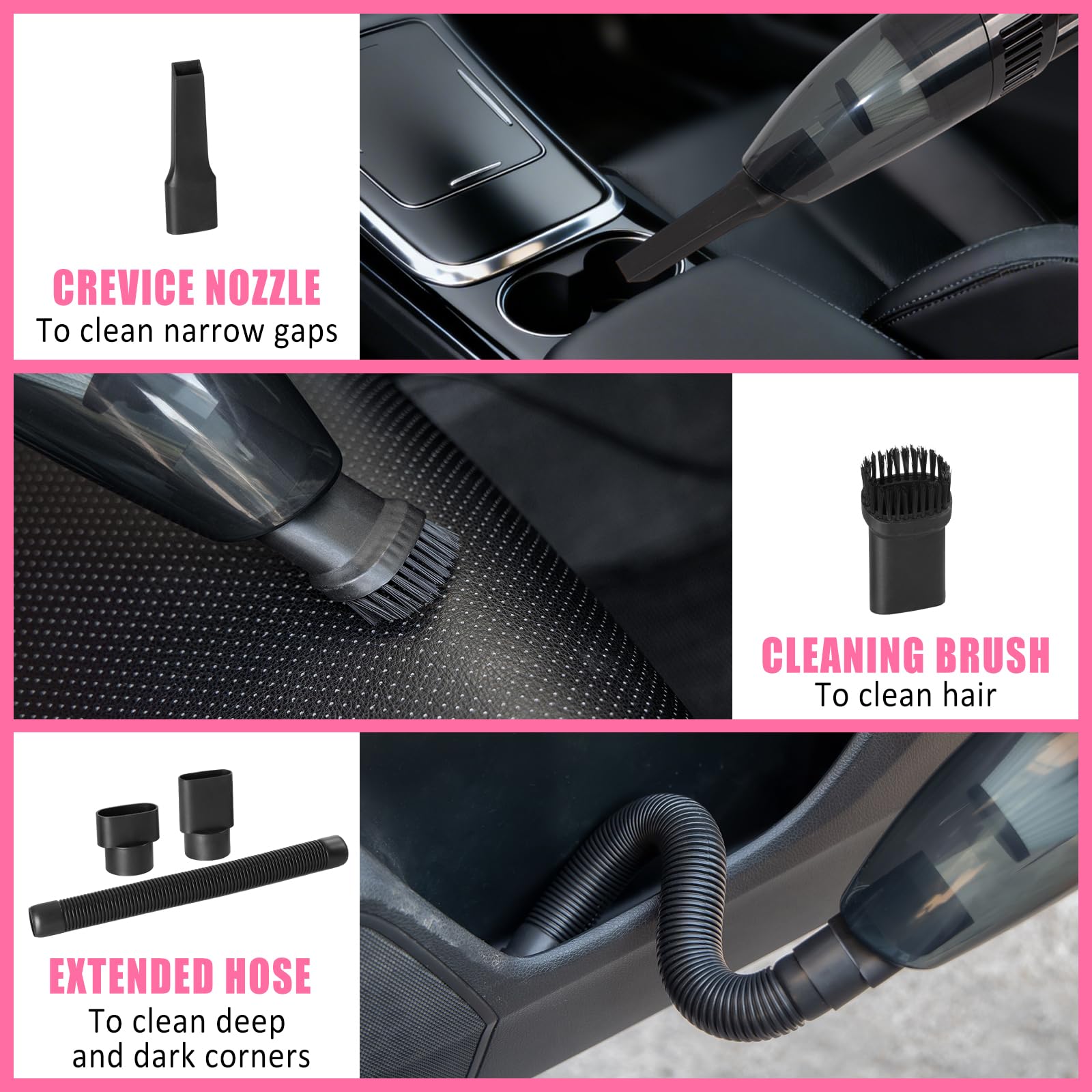 AUTODECO windshield cleaner with pivoting head for high spots