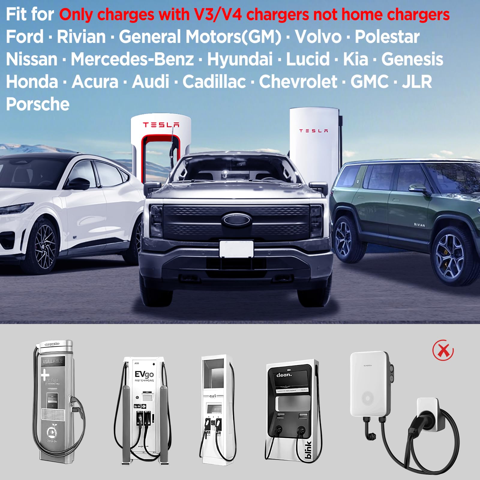 Autodecor 1Up NACS to CCS1 adapter enables rapid charging at compatible stations.