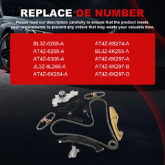 Autodevil timing chain kit engine assembly close-up highlighting durable components