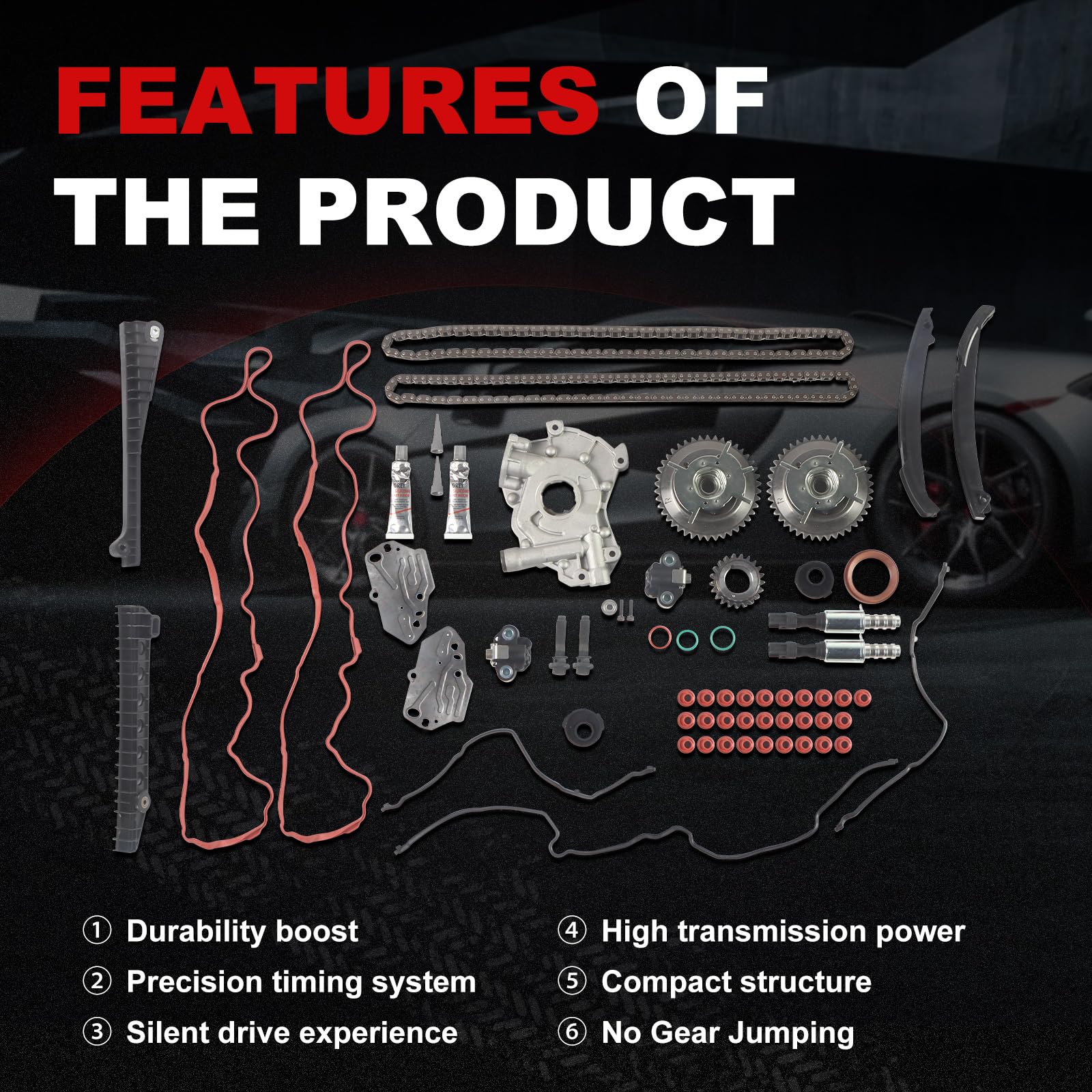 Autodevil timing kit supports proper coolant circulation with water pump