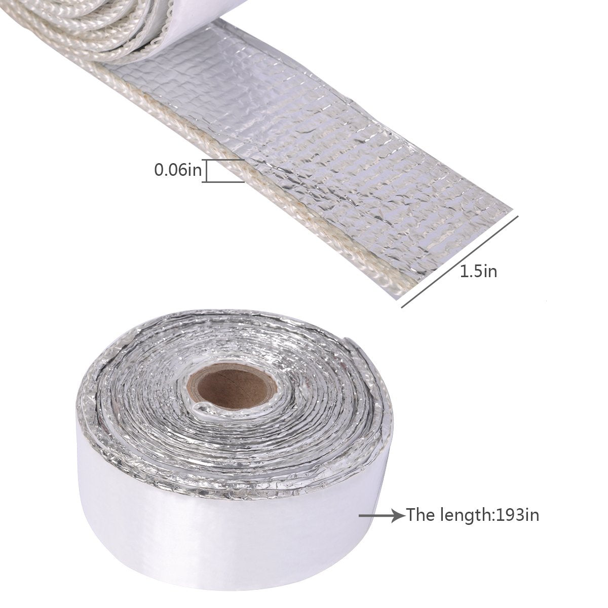 AutoEC Heat Shield Tape adhesive backing enables easy mounting on clean surfaces