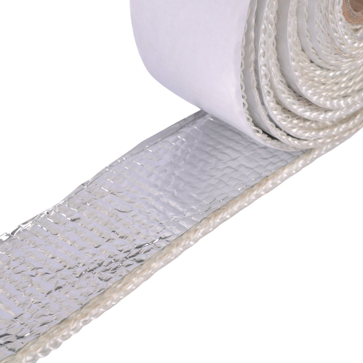 AutoEC Heat Shield Tape on a wire bundle shields radiant heat