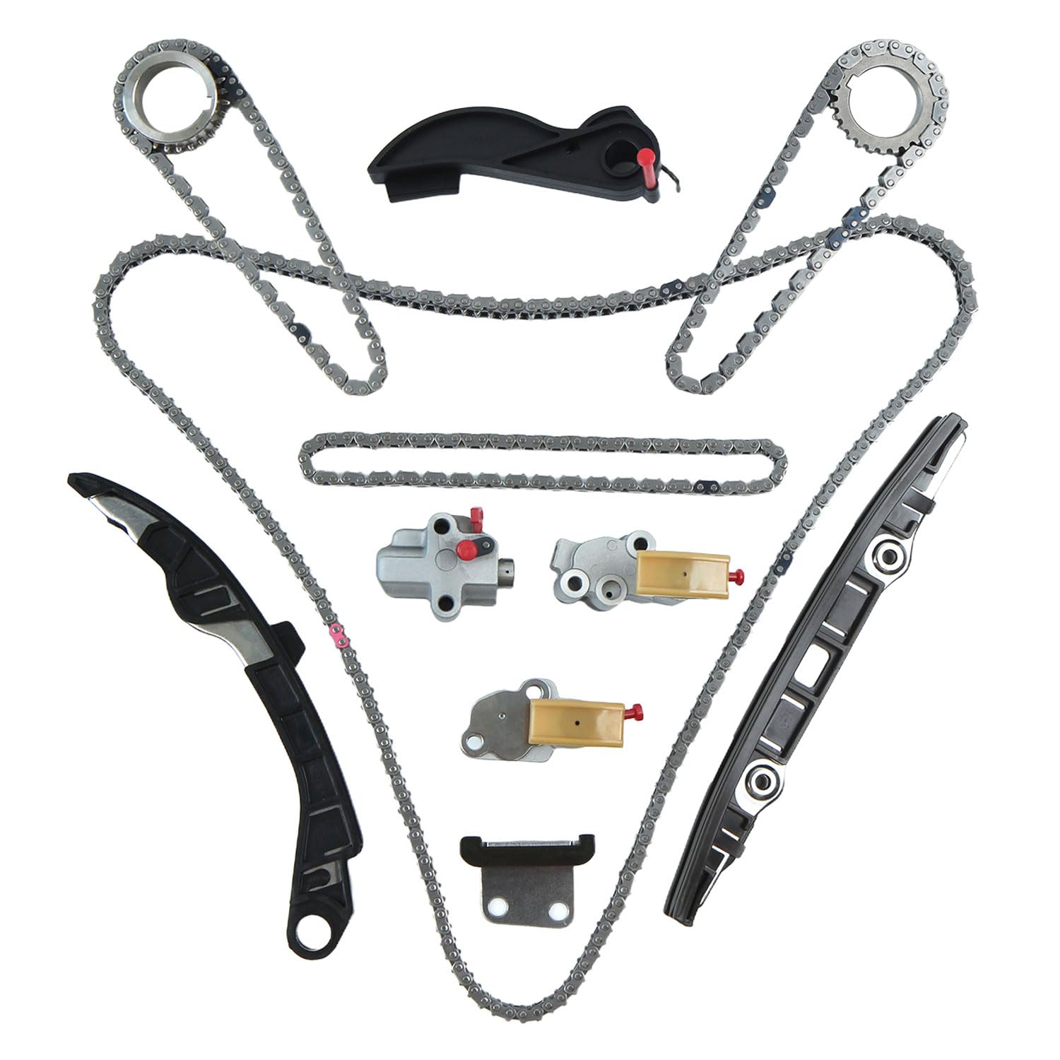 Autoexact 130286KA0A timing chain kit front view for 3.5L V6 engines.