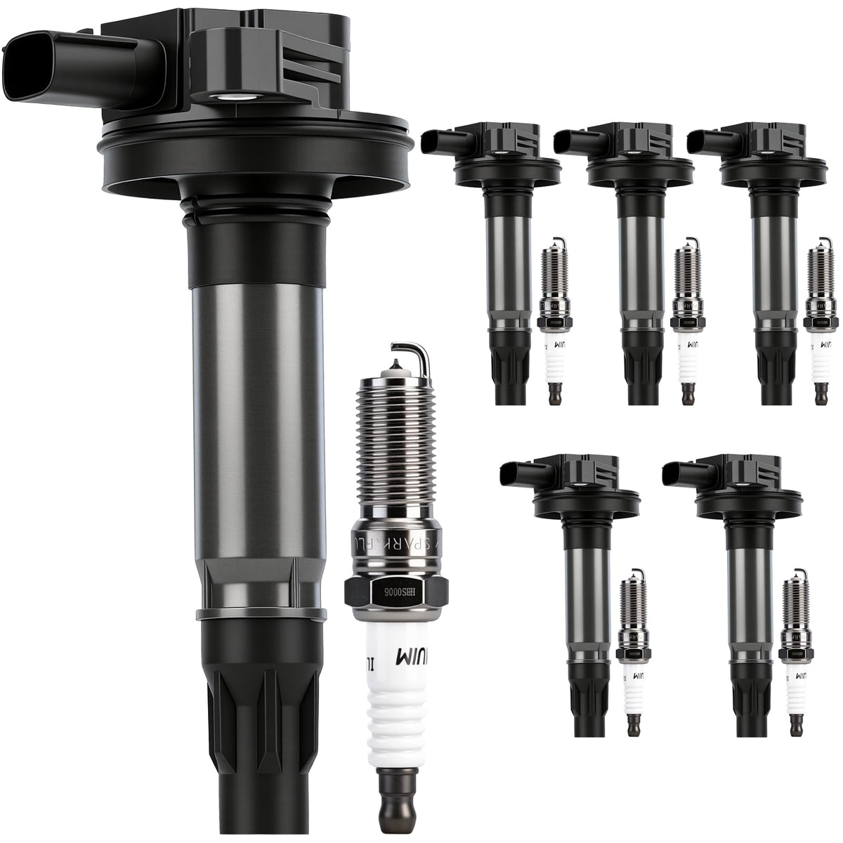 Autoexact ignition coil packs ready for install, highlighting direct OEM fit.