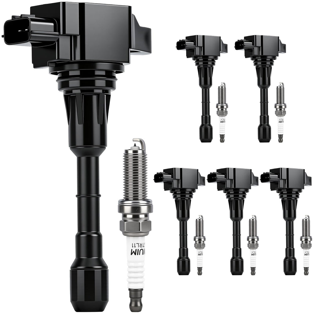 Autoexact ignition coil pack front view for reliable power delivery in V6 engines