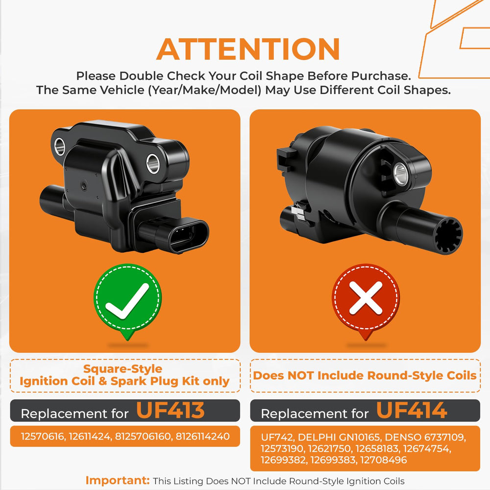 Autoexact ignition coil packs side view highlighting sturdy housing