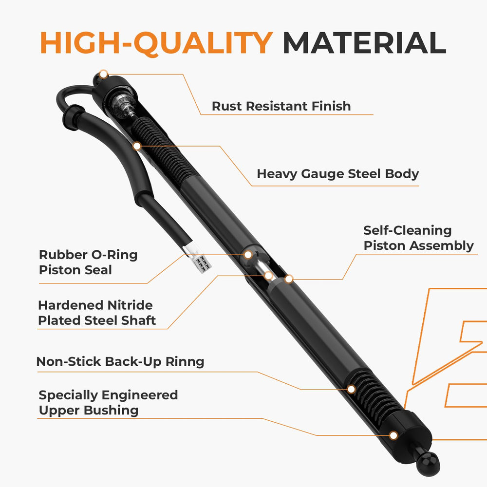 Autoexact liftgate struts aluminum construction underscores long-lasting reliability.