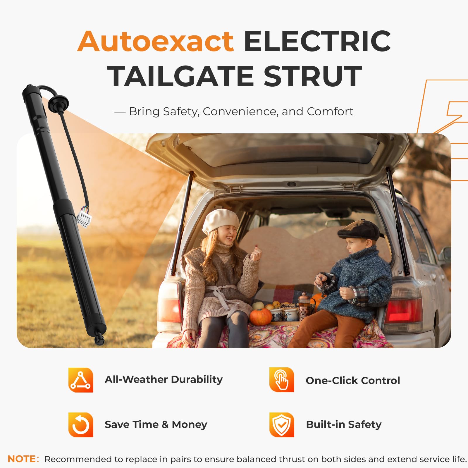 Autoexact right-side liftgate strut for Rogue restores smooth lift