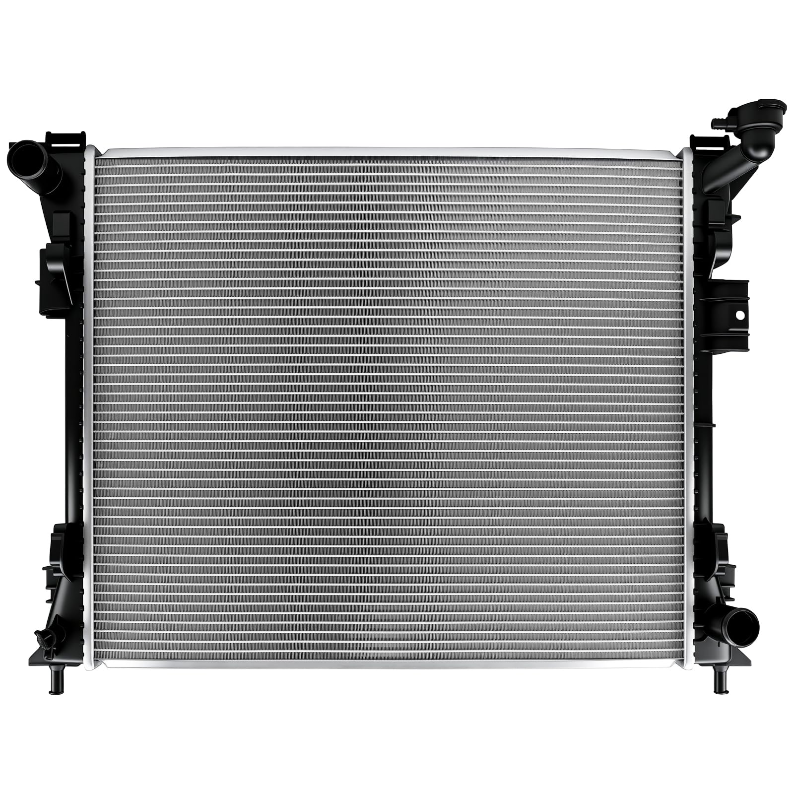 Autoexact radiator assembly front view showing OEM-style fit for easy replacement