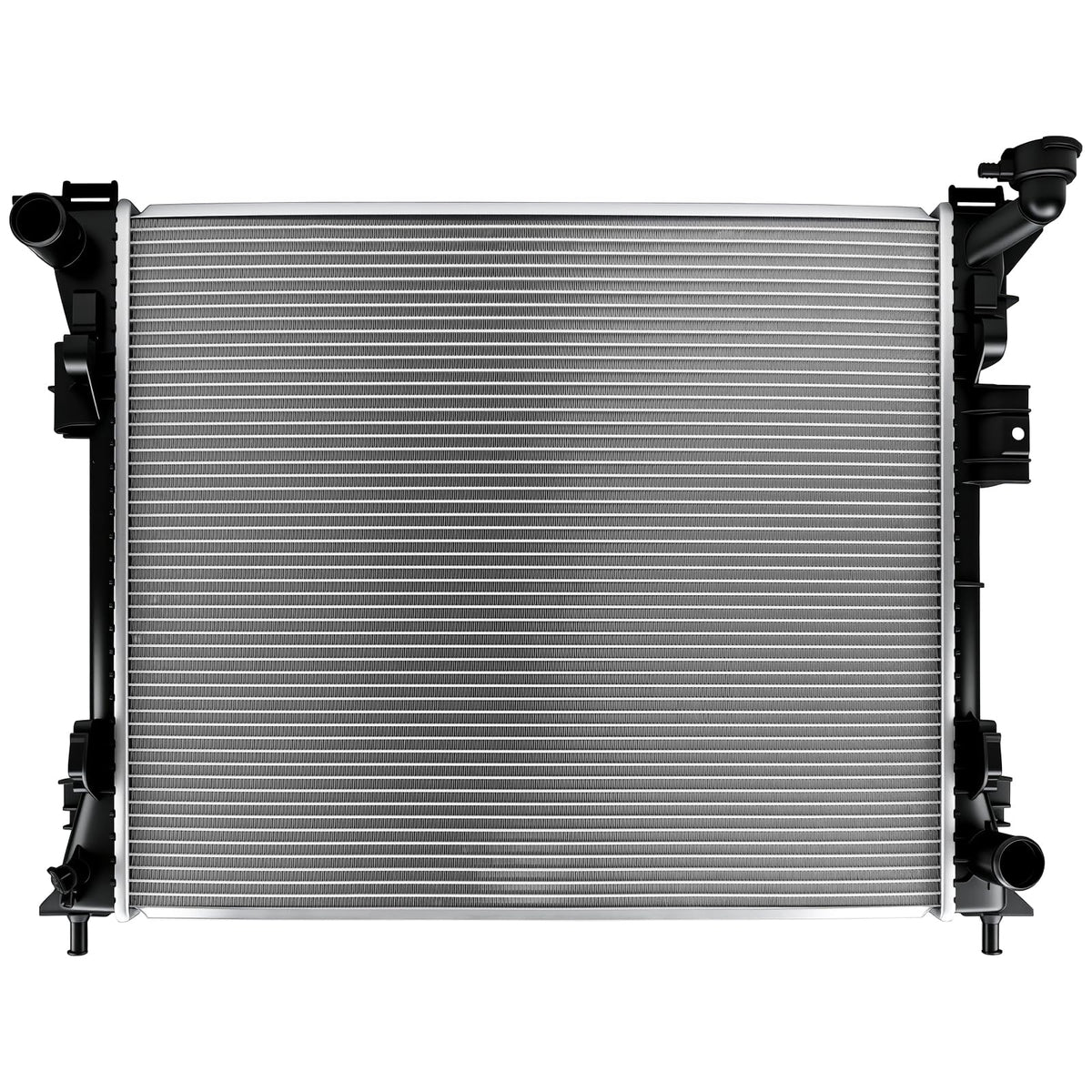 Autoexact radiator assembly front view showing OEM-style fit for easy replacement
