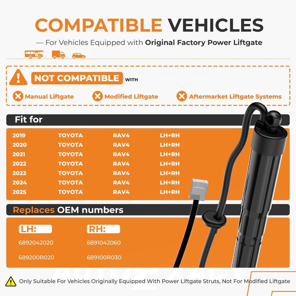 Autoexact tailgate actuator installation steps for DIY replacement