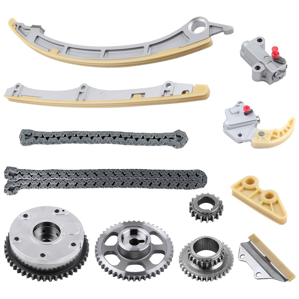 Autoexact timing chain kit camshaft adjuster enables precise engine timing.