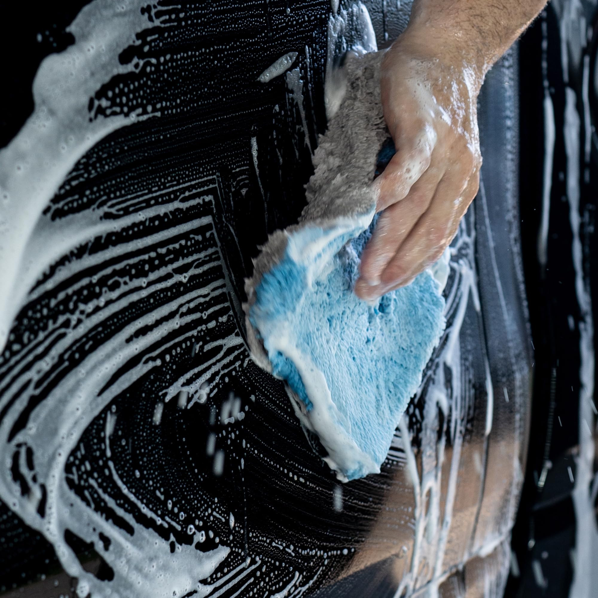 Four-pack Autofiber pads laid out for a quadrant wash workflow