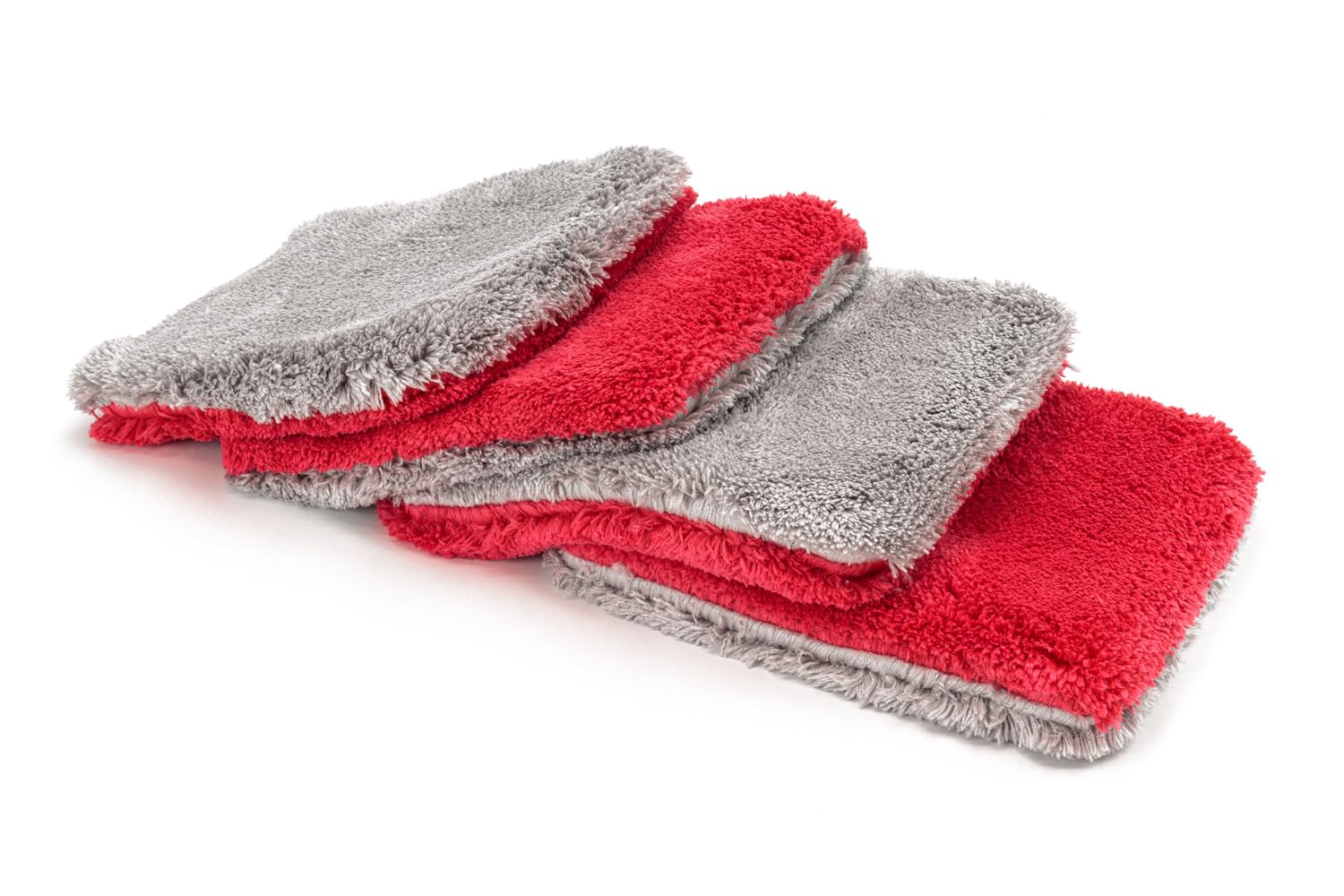 Autofiber Flat Out 4-pack wash pad front view showing plush microfiber for safe cleaning