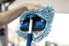 Autofiber Mitt on a Stick Pro Plus quick-plug towels ease drying and glass wiping
