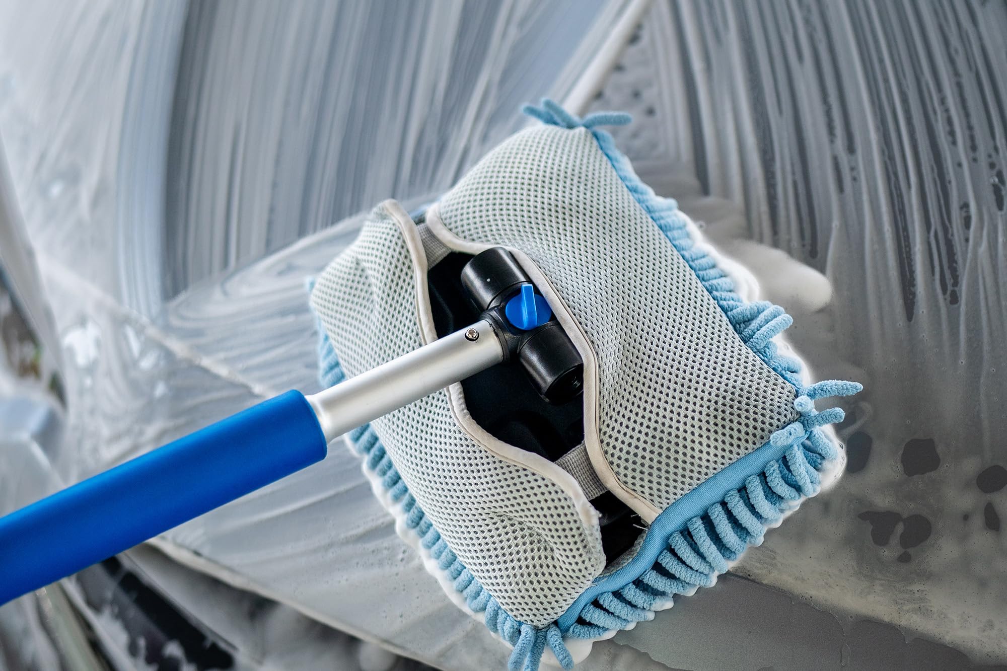Autofiber Mitt on a Stick Pro Plus ideal for cars, trucks, RVs, boats, and more