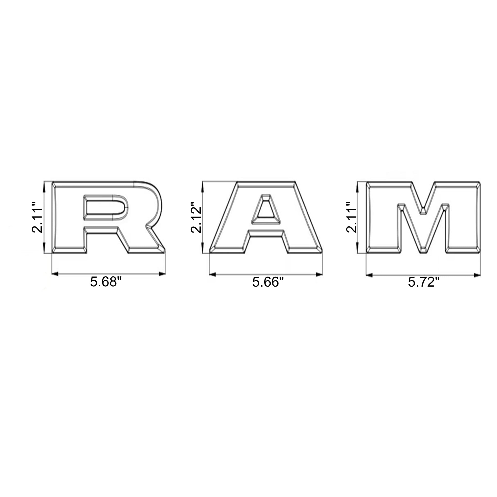 Autogem fit for RAM 2500/3500/4500 ensures precise installation