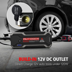 AUTOGEN 3.0 fast charge and micro USB ports for mobile device charging.