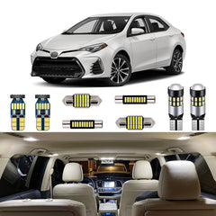 AUTOGINE 6-piece interior kit for Toyota Corolla illuminating cabin clearly