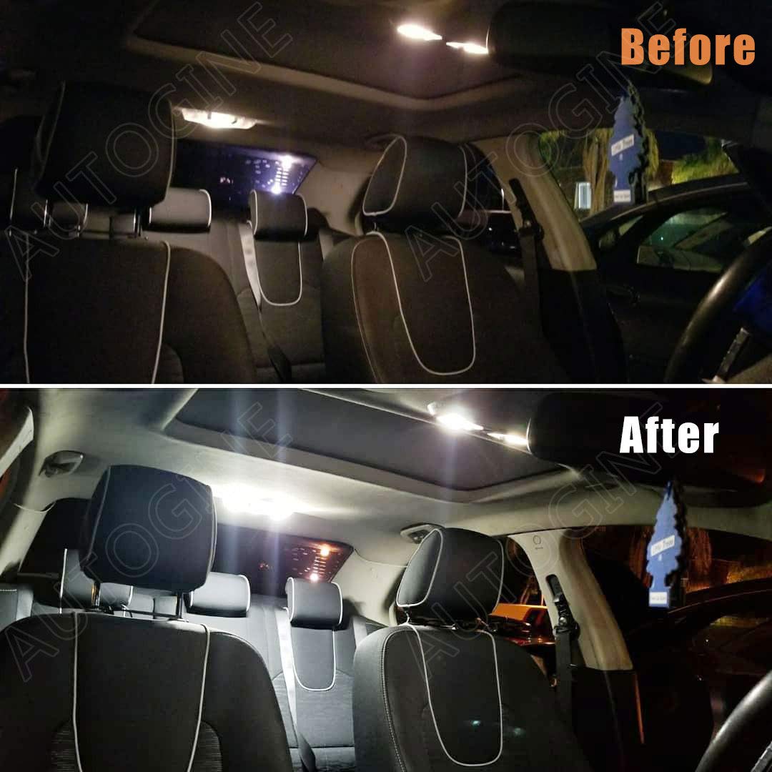AUTOGINE RAV4 vanity lights aid precise grooming.