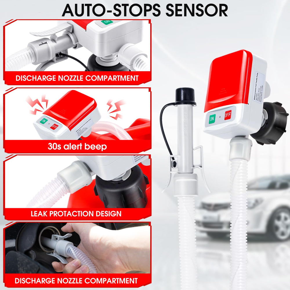 AUTOJDM battery-powered fuel transfer pump for cordless use