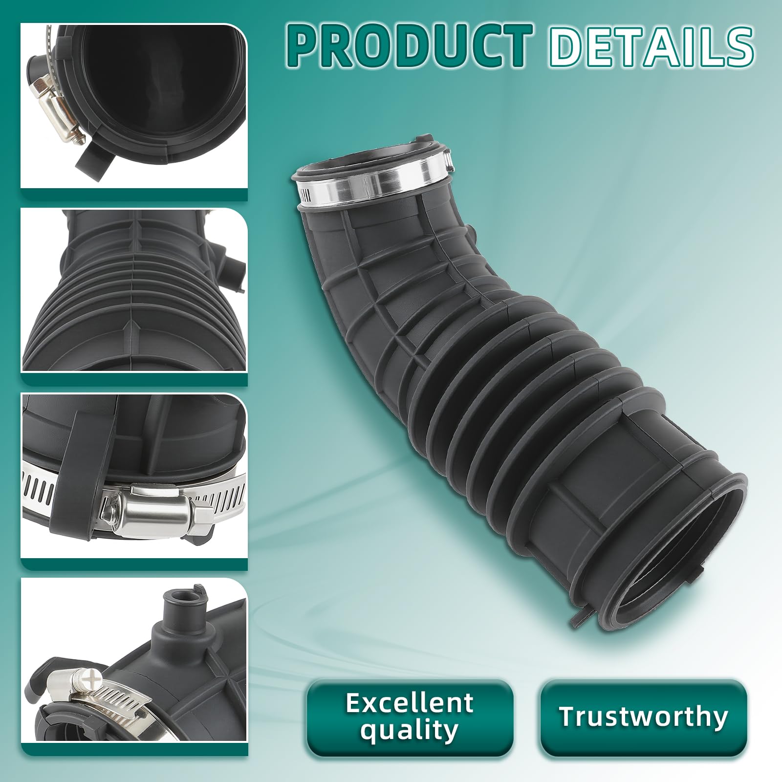AUTOKAY 17228-5BA-A01 durable rubber construction supports steady engine performance.