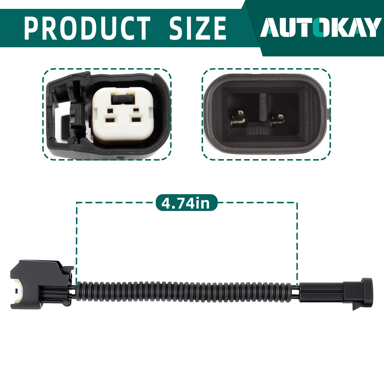 AUTOKAY eight-piece set for GM trucks, simplifies harness-to-injector fitting