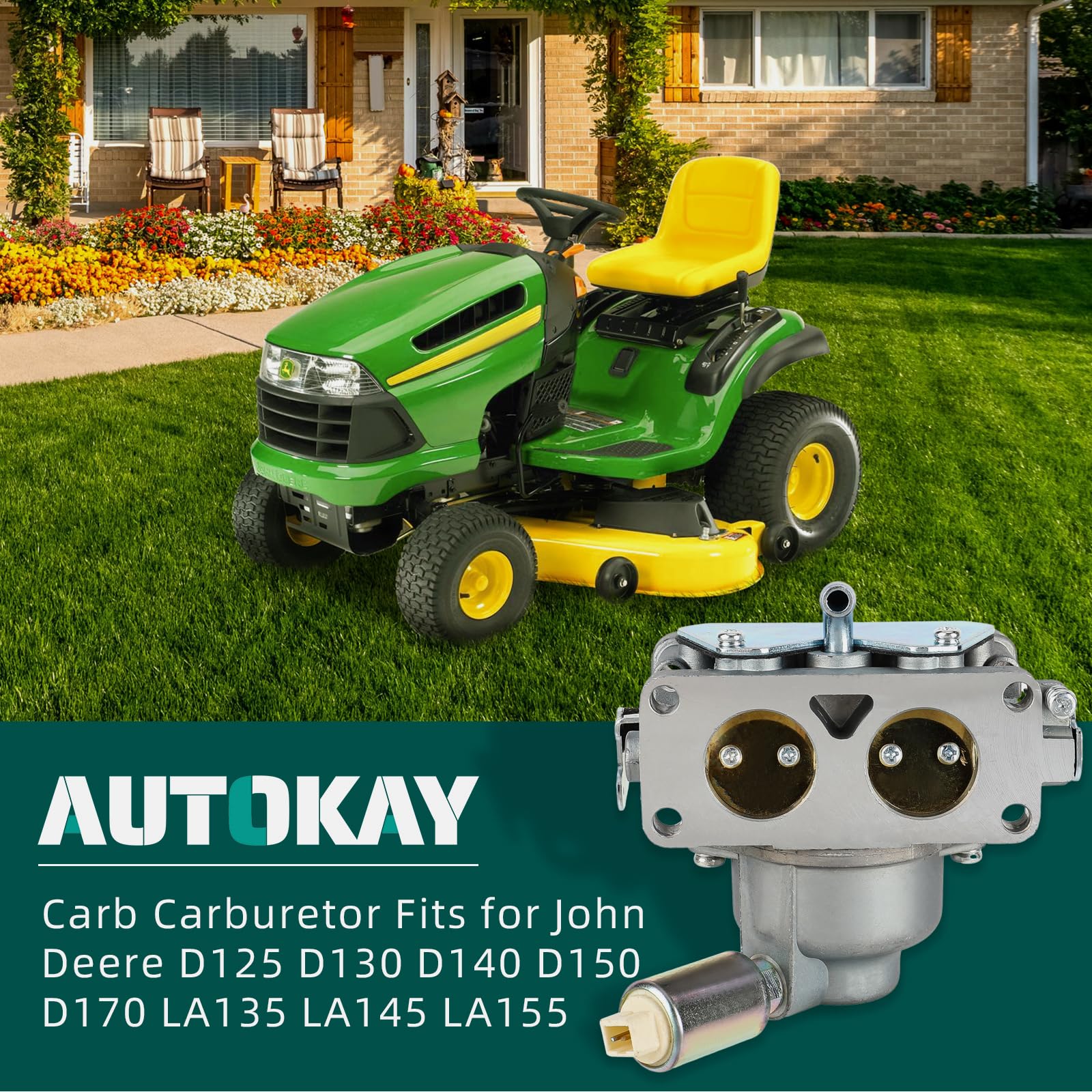 AUTOKAY 795967 carburetor for D150 compatibility enables easy installation.