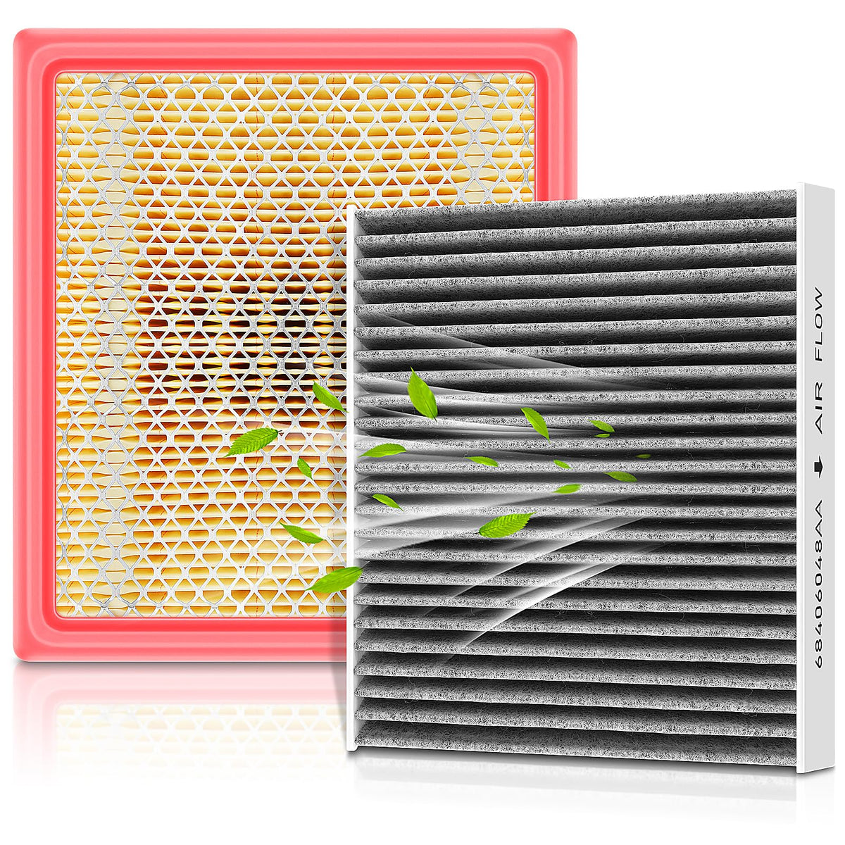 AUTOKAY engine air filter for Ram 2500 6.7L diesel improves intake air quality