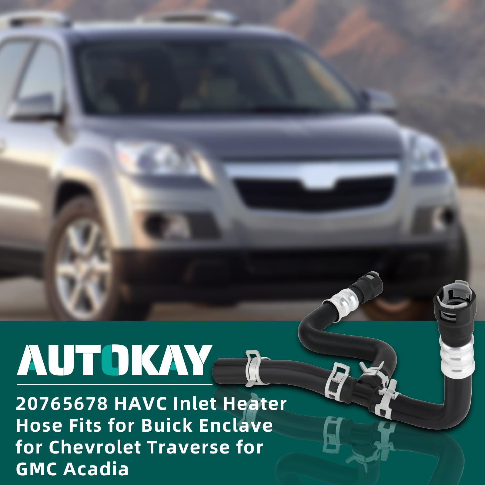 AUTOKAY GMC Acadia havc inlet heater hose ready for replacement