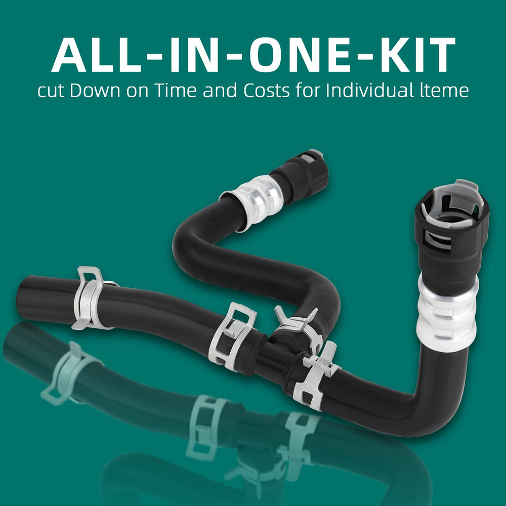 AUTOKAY havc inlet heater hose close-up with reinforced end fittings