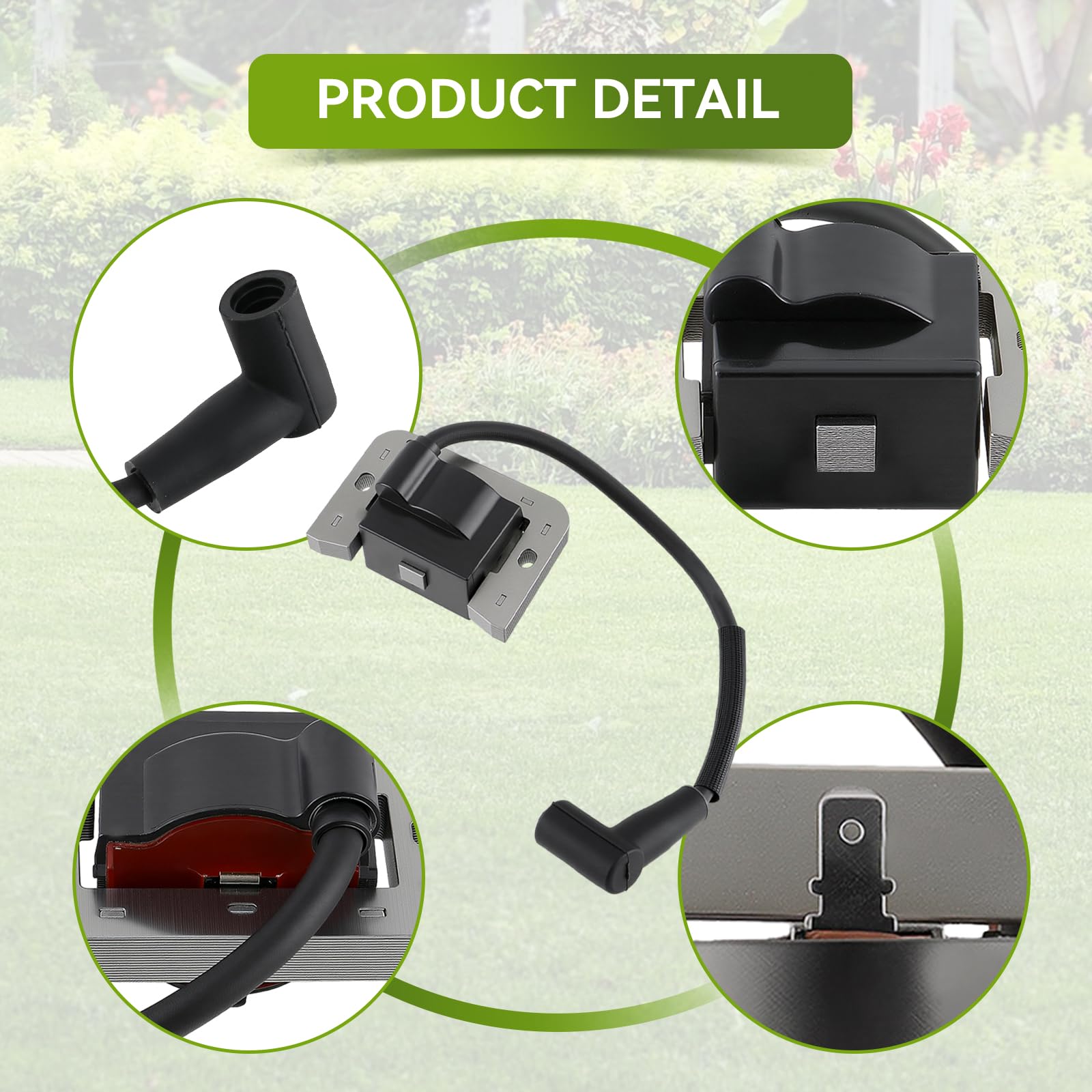 AUTOKAY ignition coil module label closeup reveals cross-reference with Kohler parts