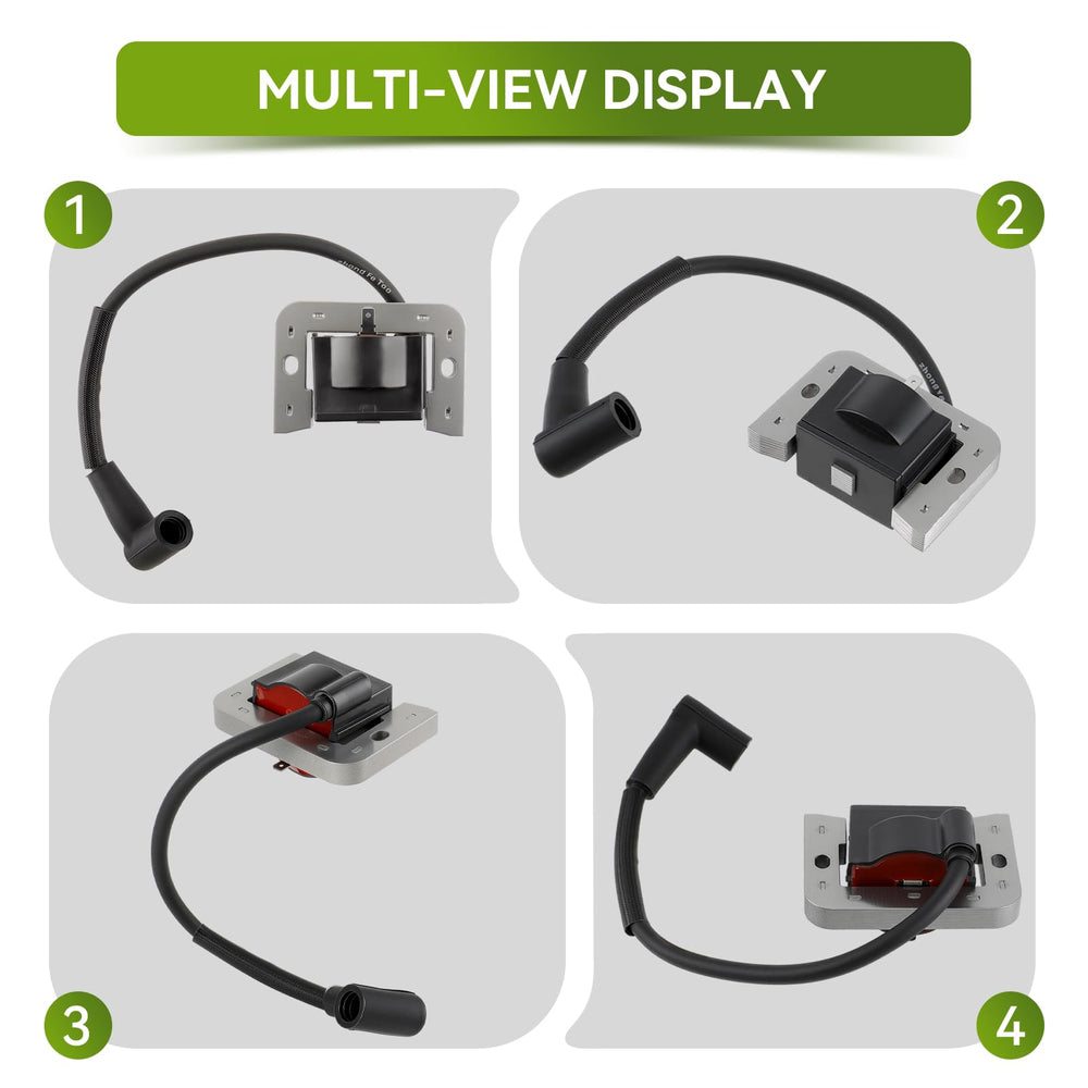 AUTOKAY ignition coil module top view demonstrates compact fit under mower hoods