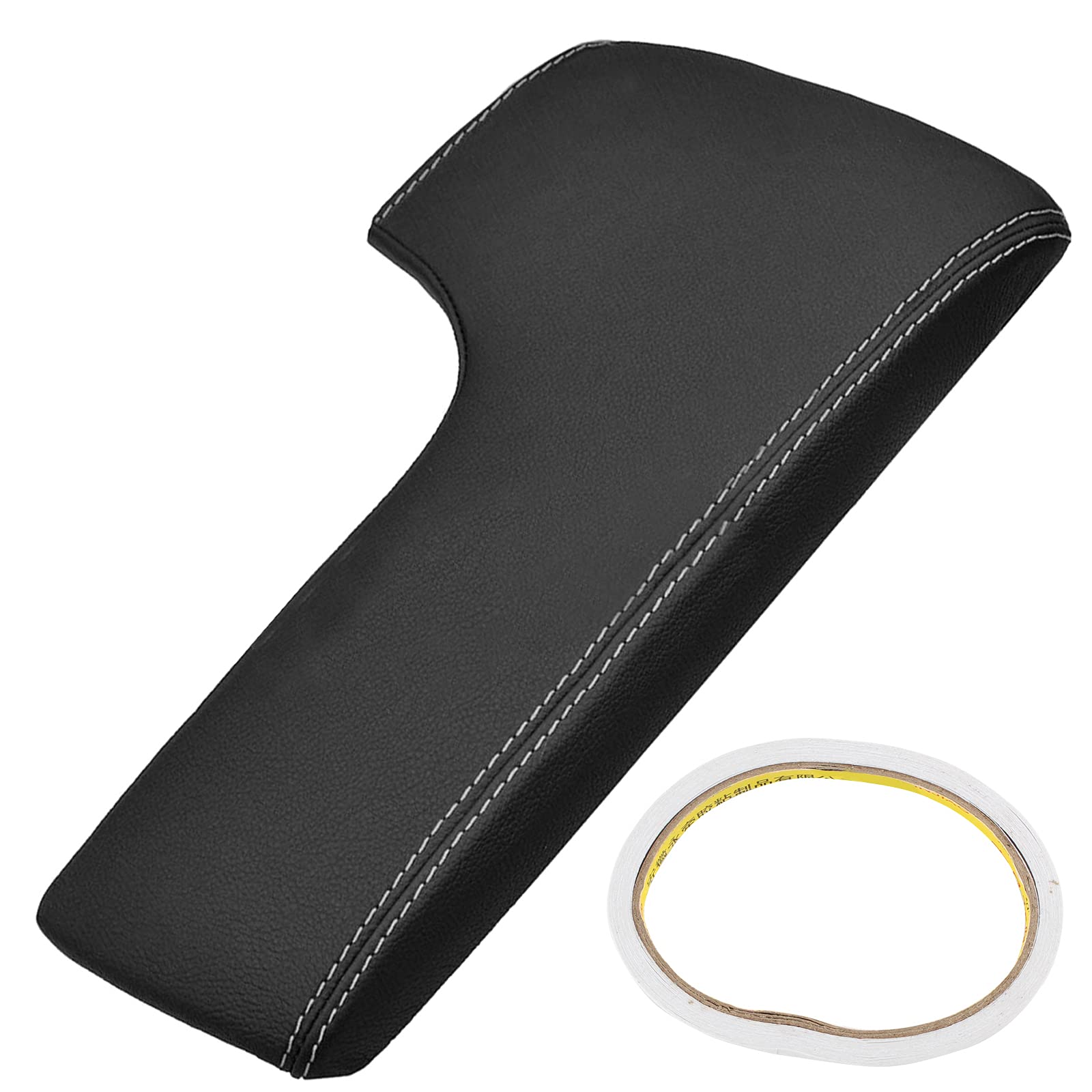 AUTOKAY leather center console lid armrest cover on Lexus IS250 showing premium texture and fit