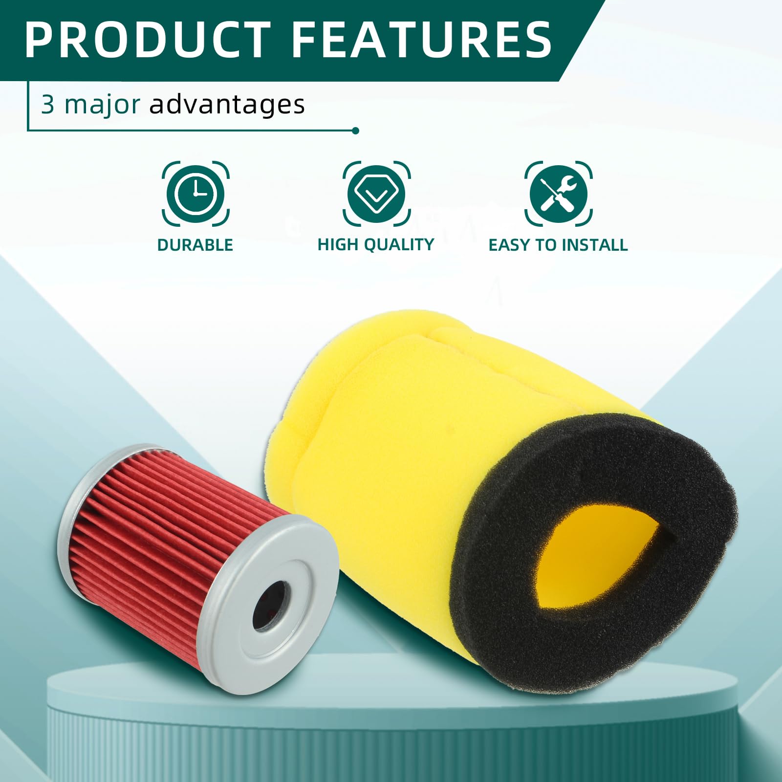 AUTOKAY oil filter for Suzuki King Quad 300 protects engine longevity