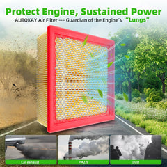 AUTOKAY packaged filter set shows both filters ready for replacement