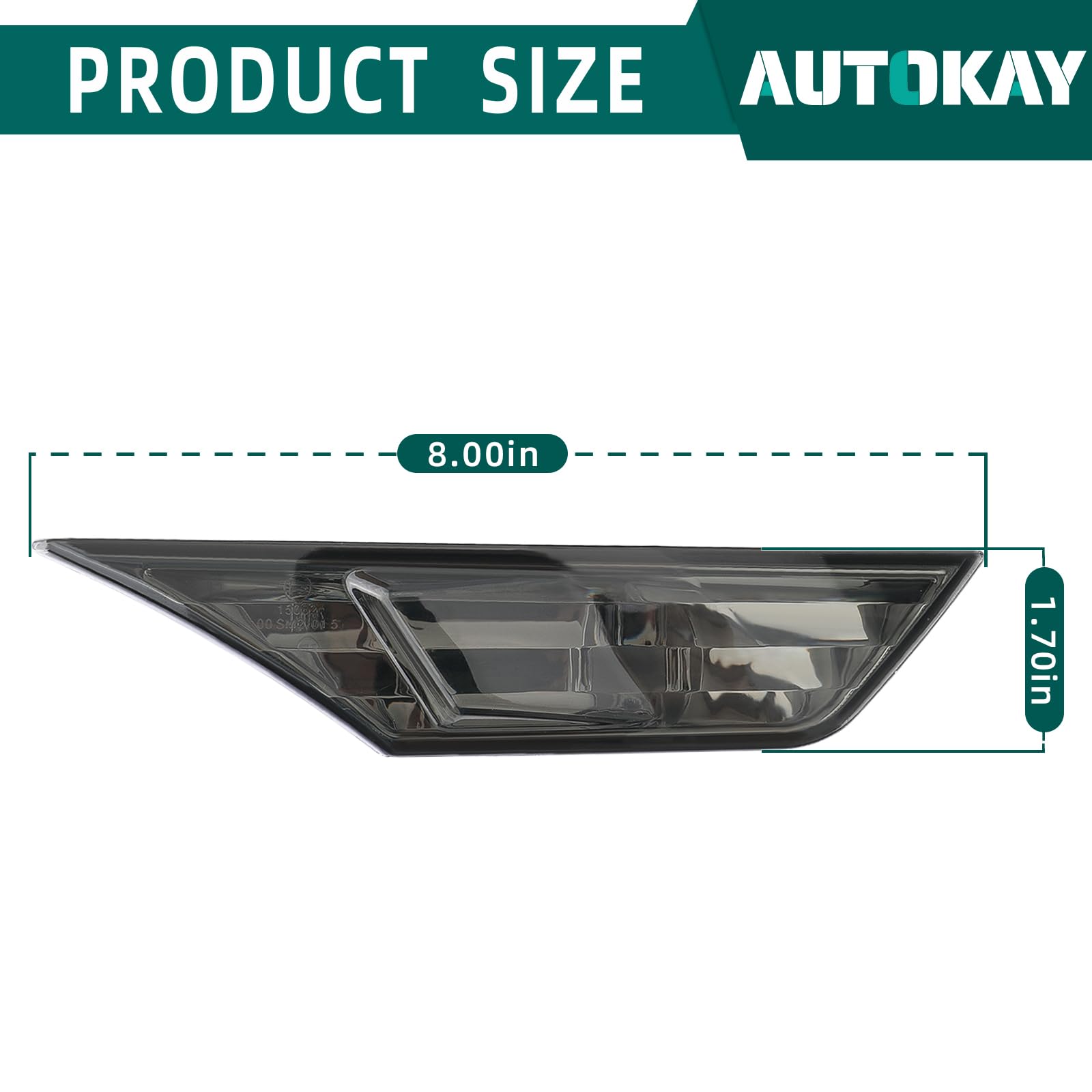 AUTOKAY two white LED bulbs included, ready for quick install.