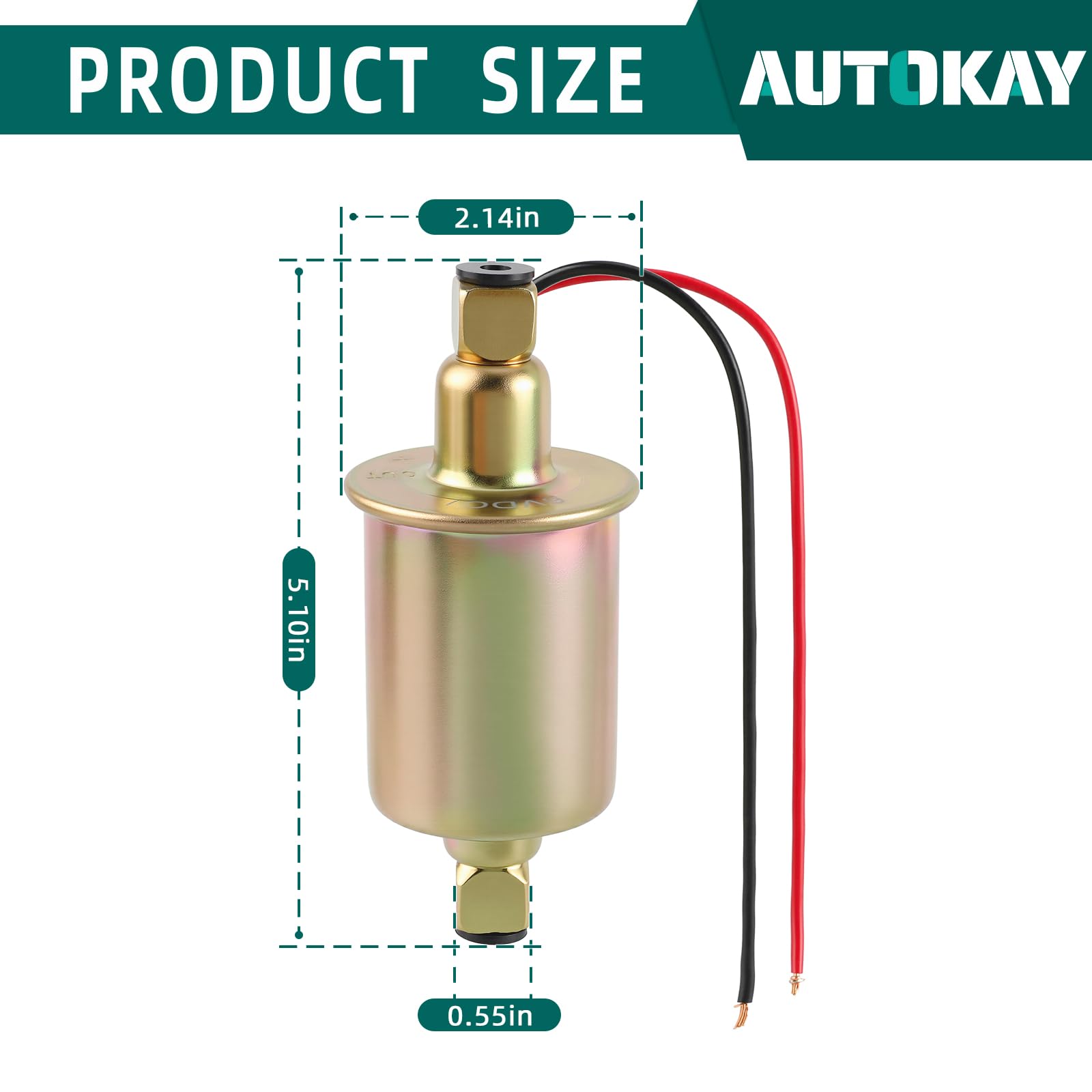 AUTOKAY pump compatible with both positive and negative ground Buick setups