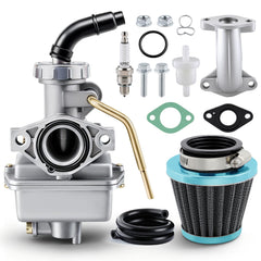 AUTOKAY PZ20 carburetor assembly improves throttle response for 50cc-125cc ATVs.