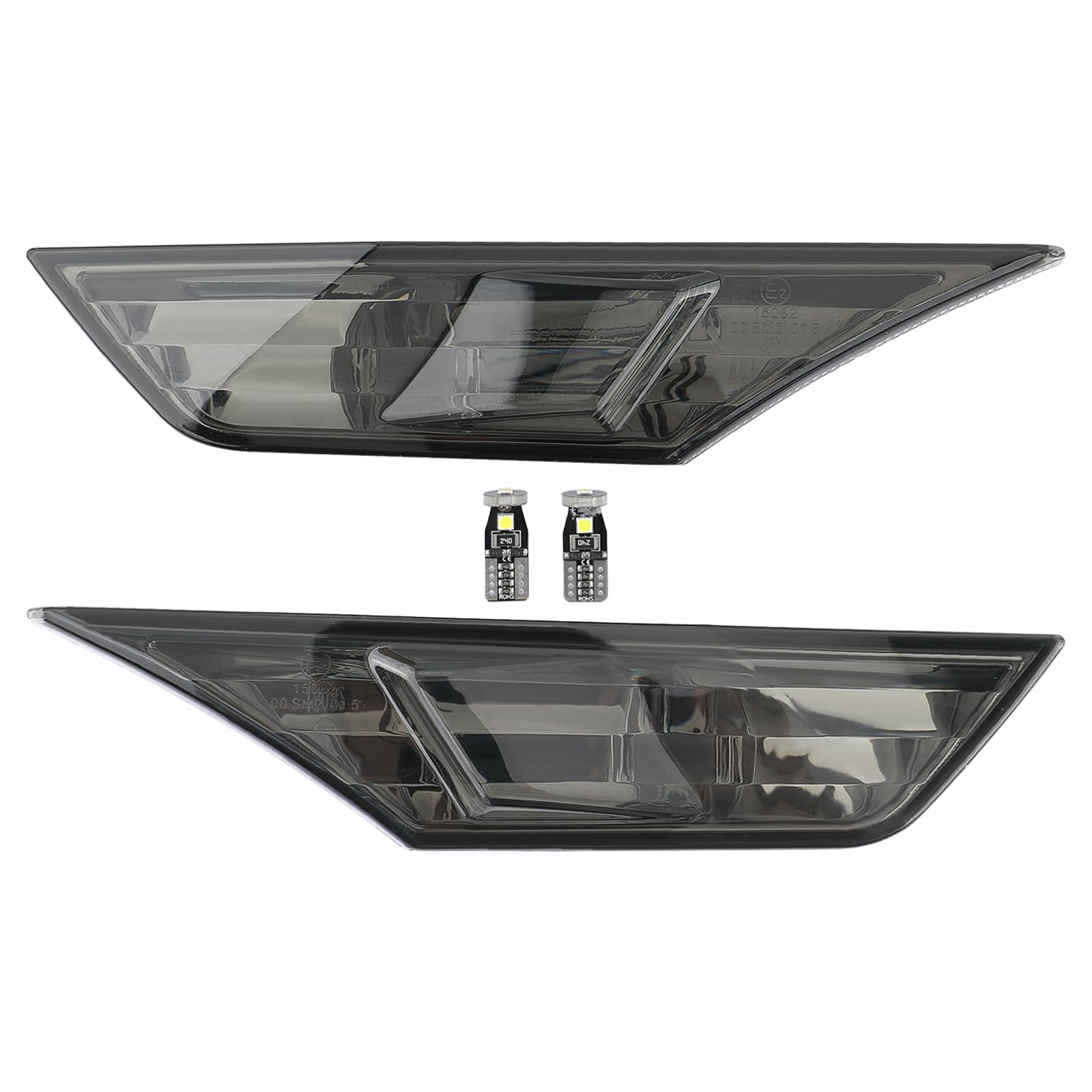 AUTOKAY side marker light for Honda Civic 2016-2021, smoke lens, bright front view.