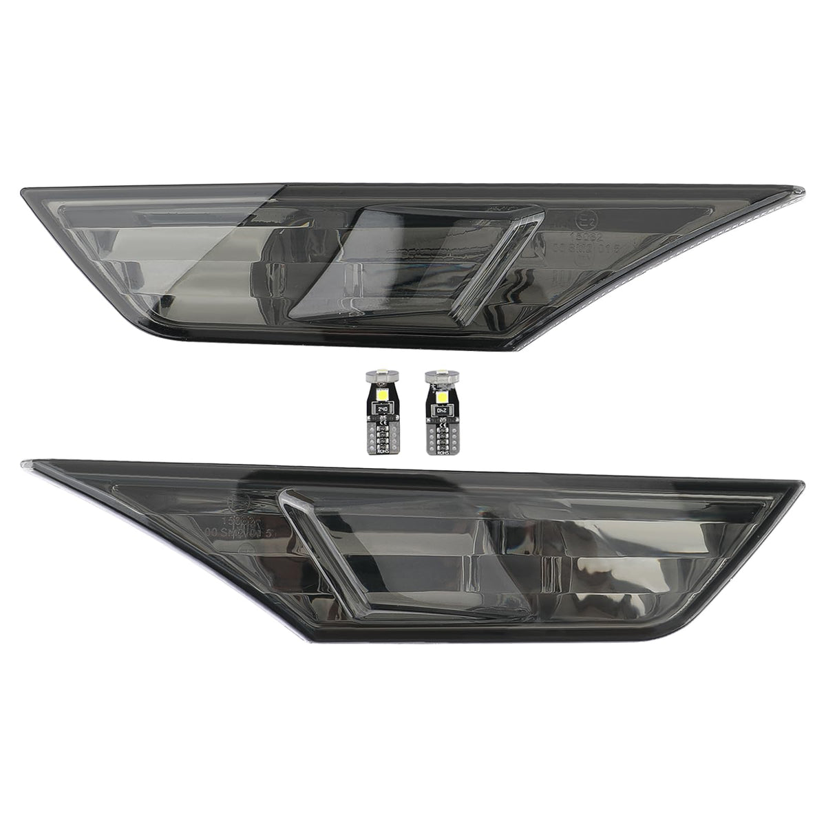 AUTOKAY side marker light for Honda Civic 2016-2021, smoke lens, bright front view.