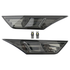 AUTOKAY side marker light for Honda Civic 2016-2021, smoke lens, bright front view.