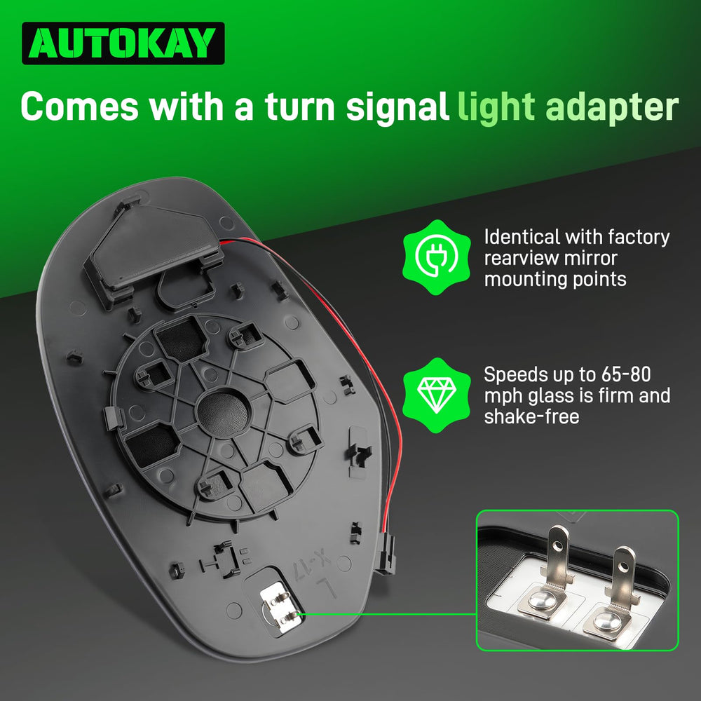AUTOKAY turn signal cable and converter simplify wiring and mounting.