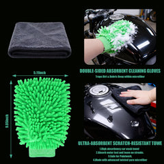 Autokcan chain brush for efficient motorcycle chain cleaning.