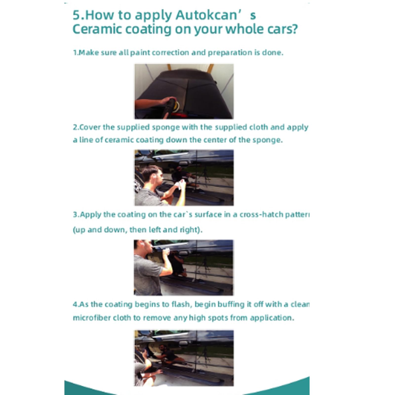 Autokcan graphene coating protecting headlights and wheels for easier cleaning