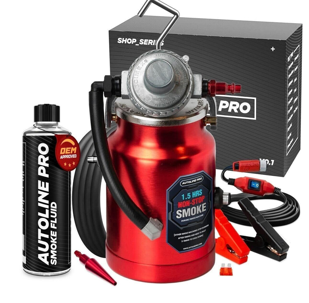 AutoLine Pro EVAP high-volume smoke machine with durable steel chassis for rapid leak detection.