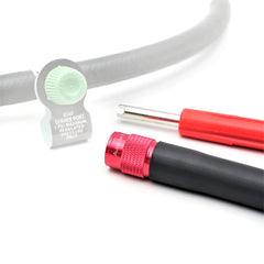 AutoLine Pro EVAP service port adapter connected to a specialty EVAP port for testing