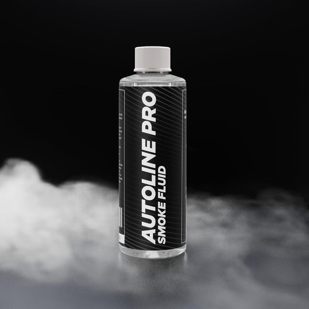 AutoLine Pro smoke fluid enables clear visualization during vacuum-system testing.
